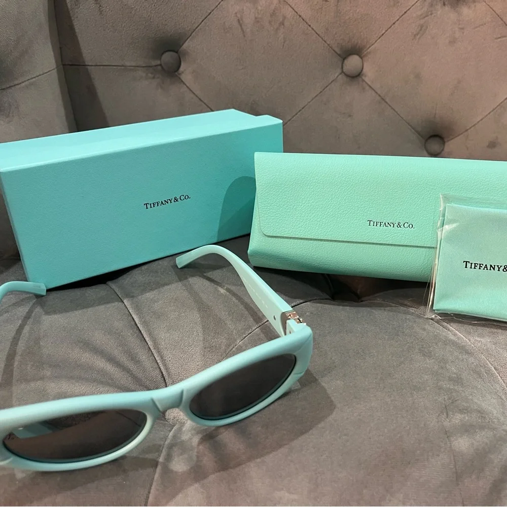 Tiffany & Co. Signature Blue Sunglasses with Case
